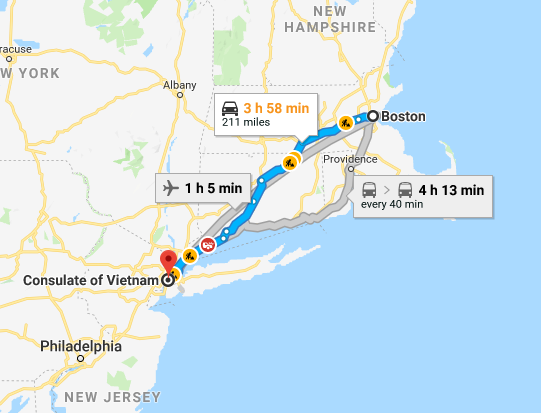 how far is boston massachusetts from new jersey